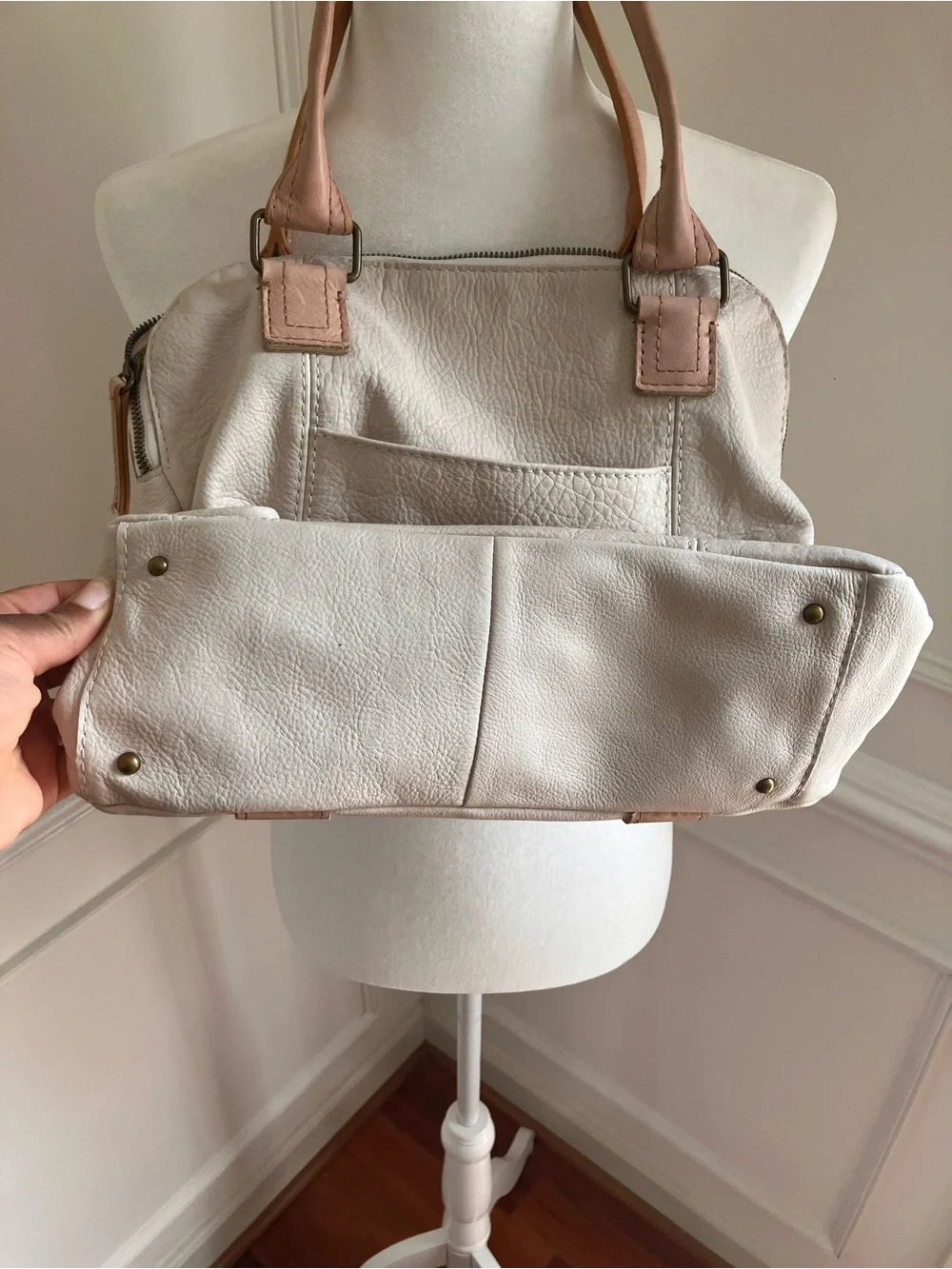 American Leather Co. cream leather